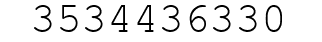 Number 3534436330.