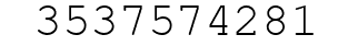 Number 3537574281.