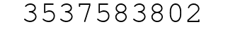 Number 3537583802.