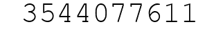 Number 3544077611.