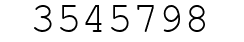 Number 3545798.