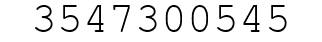 Number 3547300545.