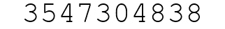 Number 3547304838.