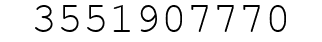 Number 3551907770.