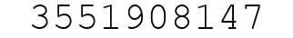 Number 3551908147.