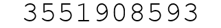 Number 3551908593.