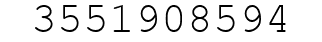 Number 3551908594.