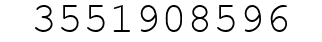 Number 3551908596.