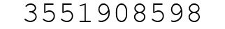 Number 3551908598.