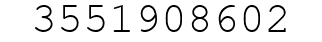 Number 3551908602.