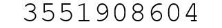 Number 3551908604.