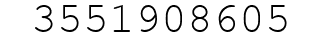 Number 3551908605.