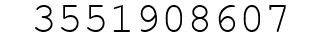 Number 3551908607.