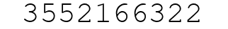Number 3552166322.