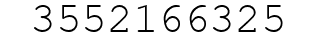 Number 3552166325.