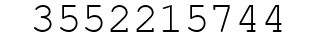 Number 3552215744.