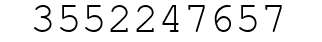 Number 3552247657.