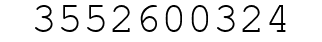 Number 3552600324.