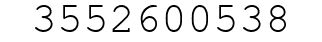 Number 3552600538.
