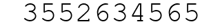 Number 3552634565.