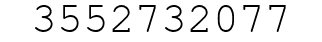 Number 3552732077.