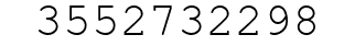 Number 3552732298.