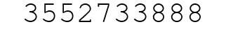 Number 3552733888.