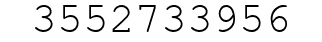 Number 3552733956.