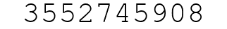 Number 3552745908.