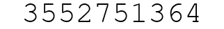 Number 3552751364.