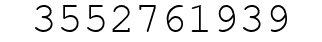 Number 3552761939.