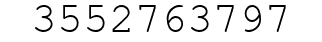 Number 3552763797.