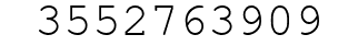 Number 3552763909.
