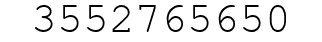 Number 3552765650.
