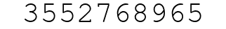 Number 3552768965.