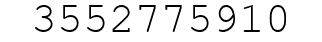 Number 3552775910.