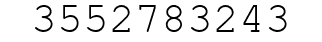 Number 3552783243.