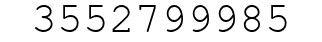 Number 3552799985.