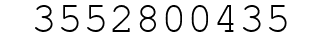 Number 3552800435.