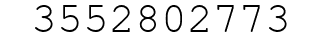Number 3552802773.