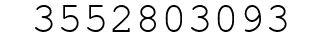 Number 3552803093.