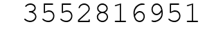 Number 3552816951.