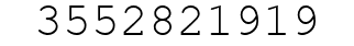 Number 3552821919.