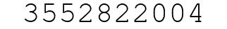Number 3552822004.