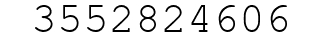 Number 3552824606.