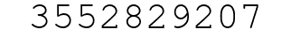Number 3552829207.