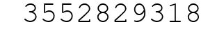Number 3552829318.