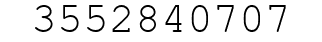 Number 3552840707.