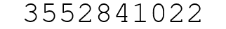 Number 3552841022.