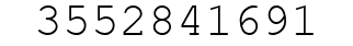 Number 3552841691.